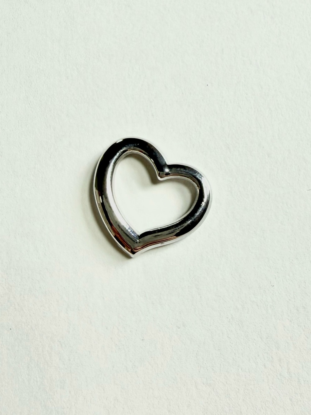 Silver Heart Charm Pendant